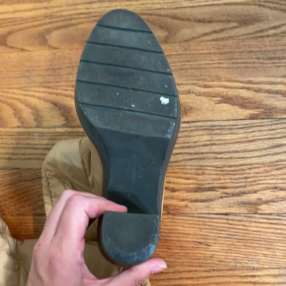 Kate Spade New York Ginnie Booties Block Heel Camel Size 7.5 - Picture 7 of 14